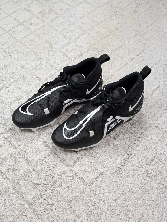 Nike Alpha Menace Pro 3 Black White Football Cleats Mens Size 14 CT6649-001 NEW